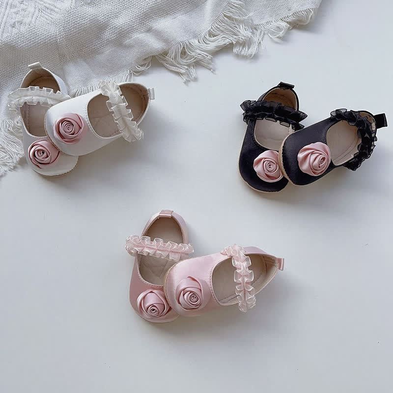 Solid Rosette Ballet Round Toe Flats - image 3