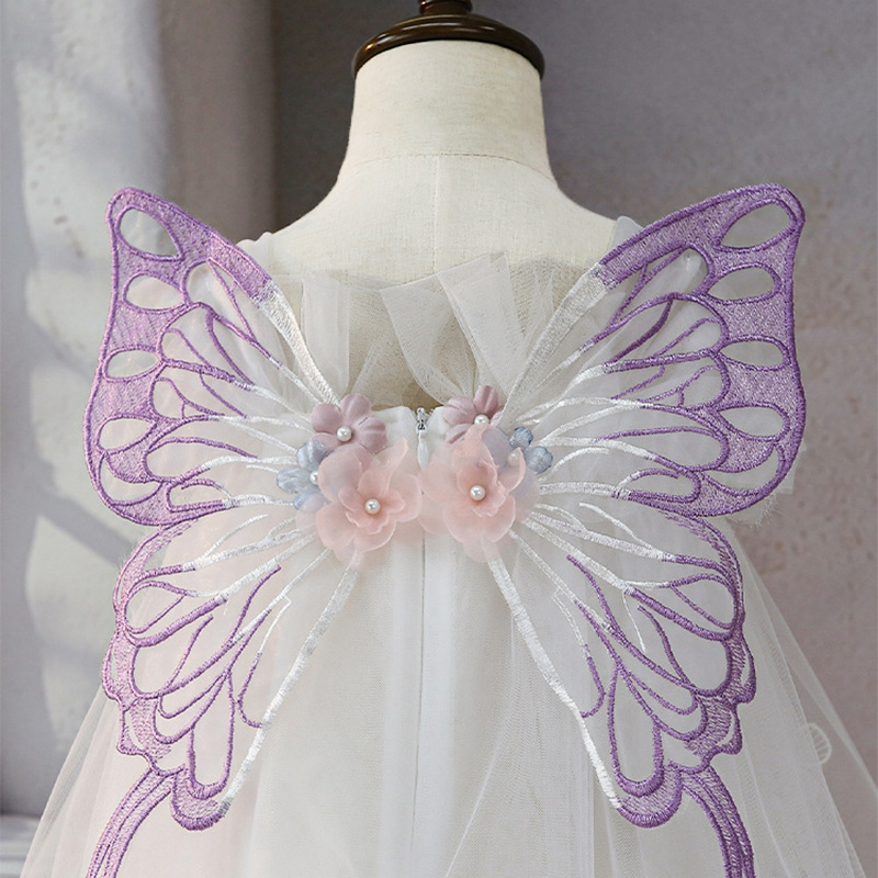 Mesh Rosette Sleeveless Mid-long Dresses - image 6