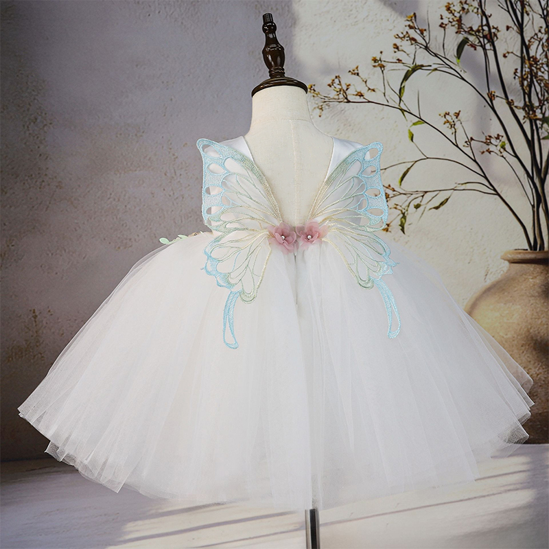 Mesh Rosette Sleeveless Mid-long Dresses - image 2