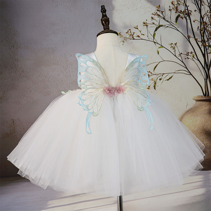 Mesh Rosette Sleeveless Mid-long Dresses - image 2