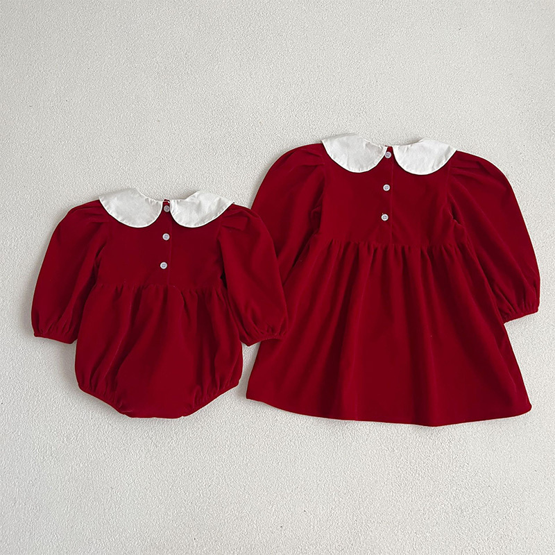 Velvet Scramble Long Sleeve Midi Dresses & Bodysuit - image 3