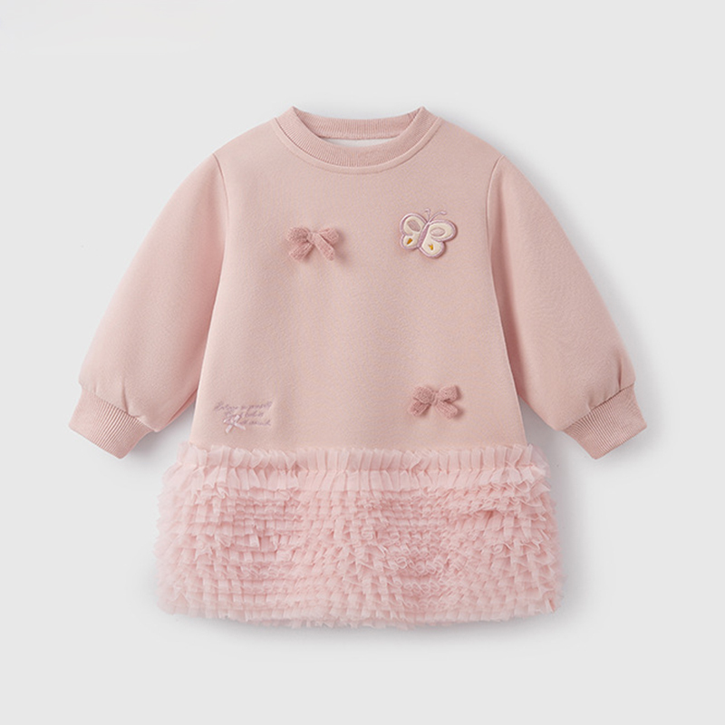 [Archive Sale] Knitted Butterfly Long Sleeve Midi Dresses - image 4