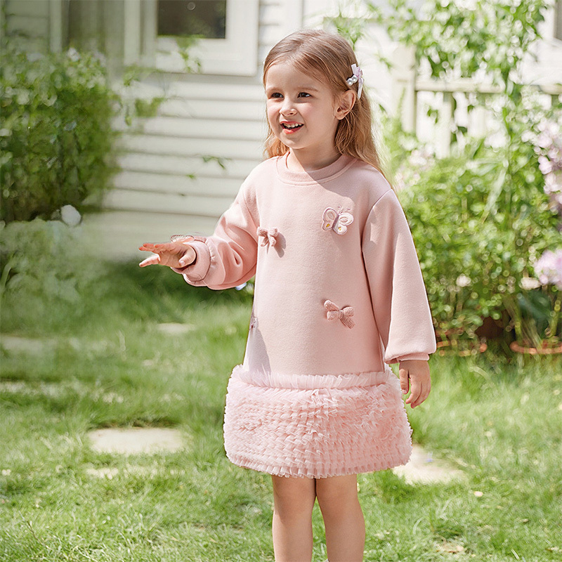 [Archive Sale] Knitted Butterfly Long Sleeve Midi Dresses - image 9