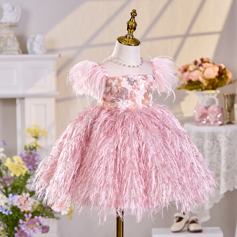 Chemical Fiber Blend Split Joint Cap Sleeves Midi Dresses - image 3