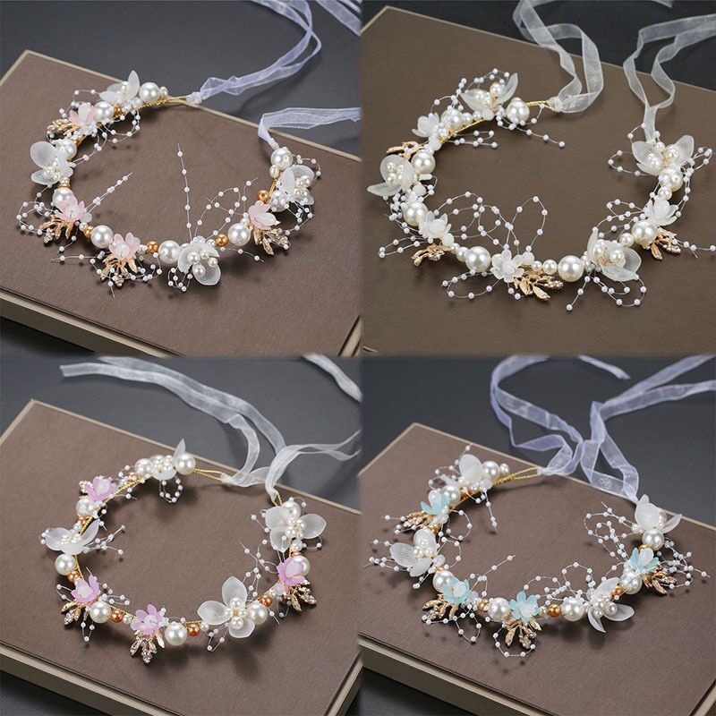 Solid With Pearls Hairband - image 3