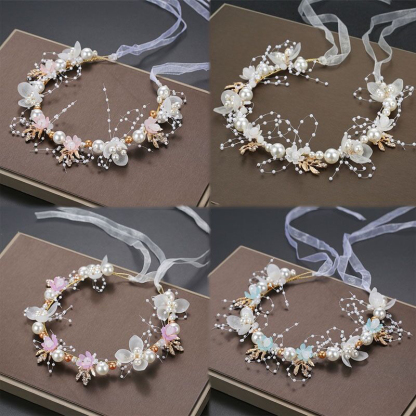 Solid With Pearls Hairband - image 3