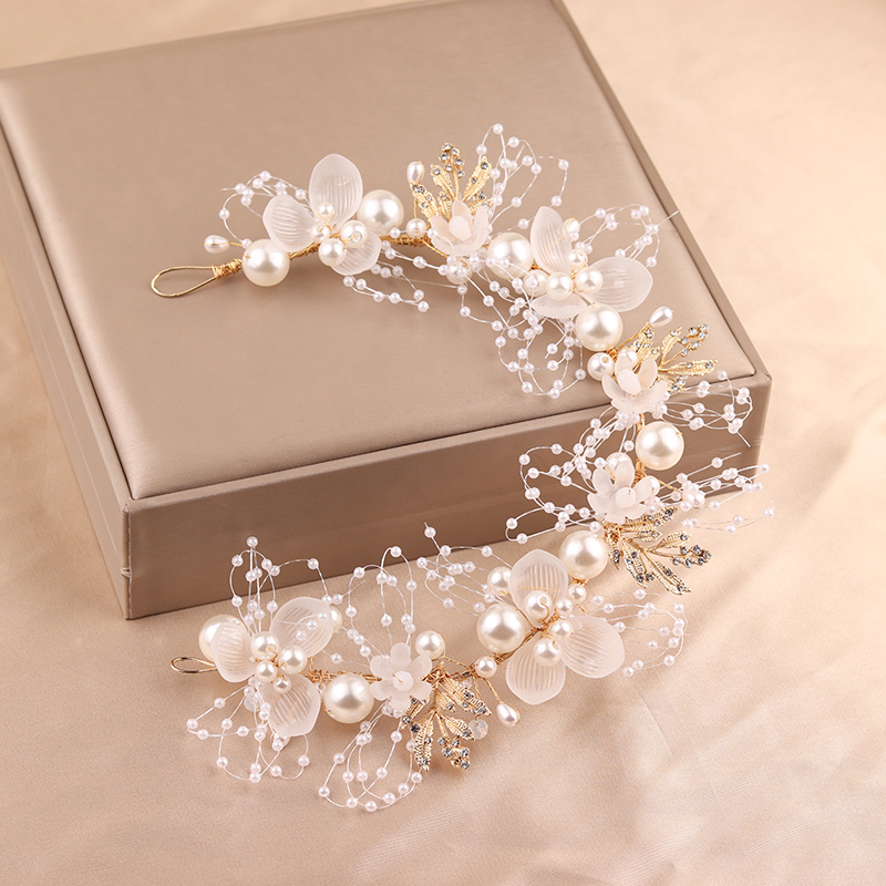 Solid With Pearls Hairband - image 2