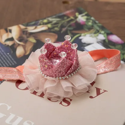 Solid With Glitter Hairband - Pink - image 1