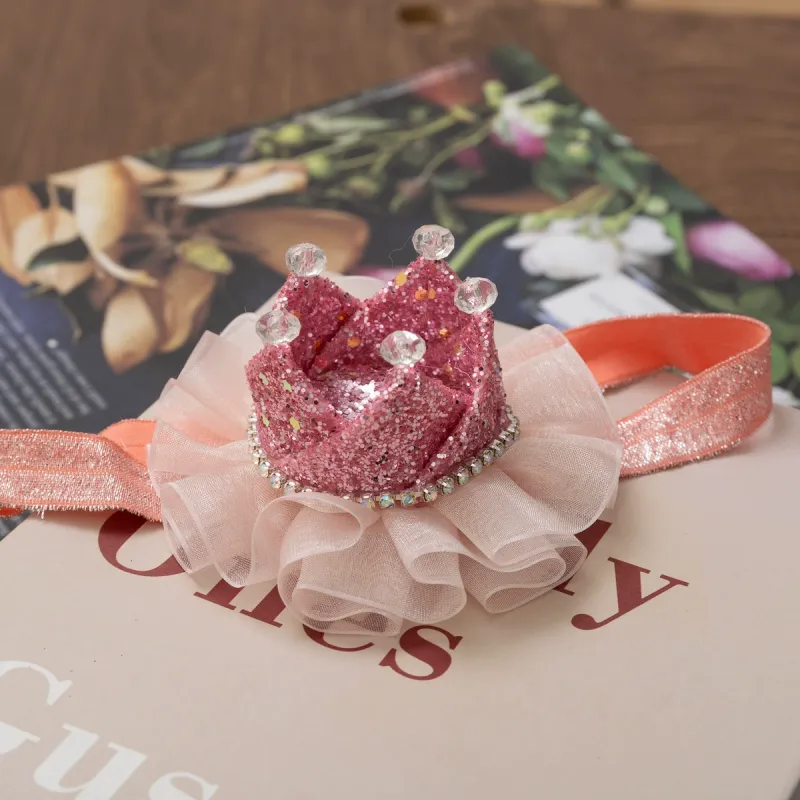 Solid With Glitter Hairband - Pink - image 1