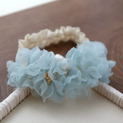 Solid Rosette Hairband - Green - image 4