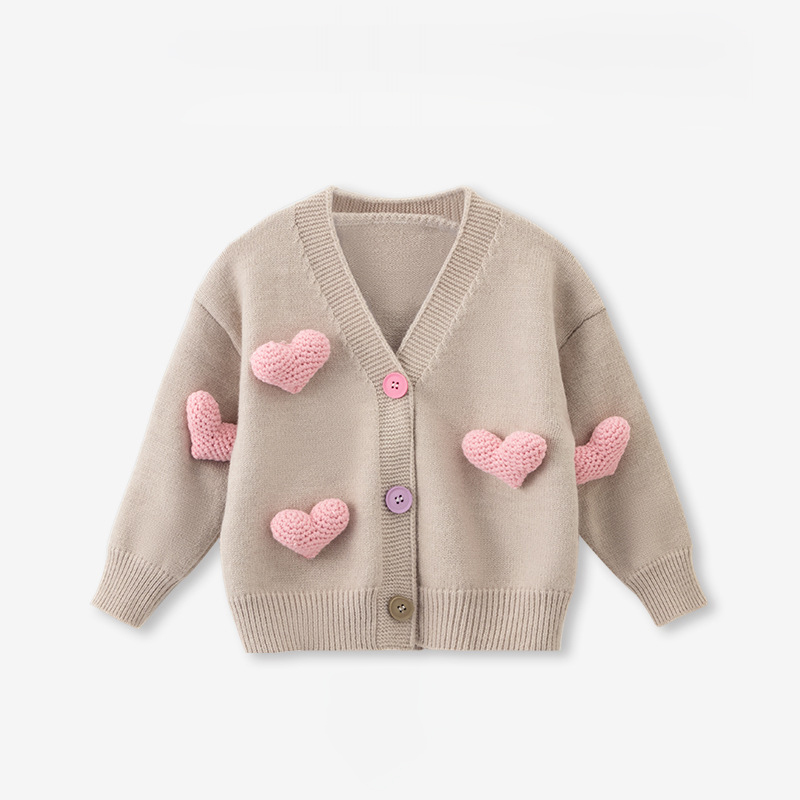 Knitwear Rosette Long Sleeve Midi Two-piece Set - Beige Top - 11-12Y - image 2