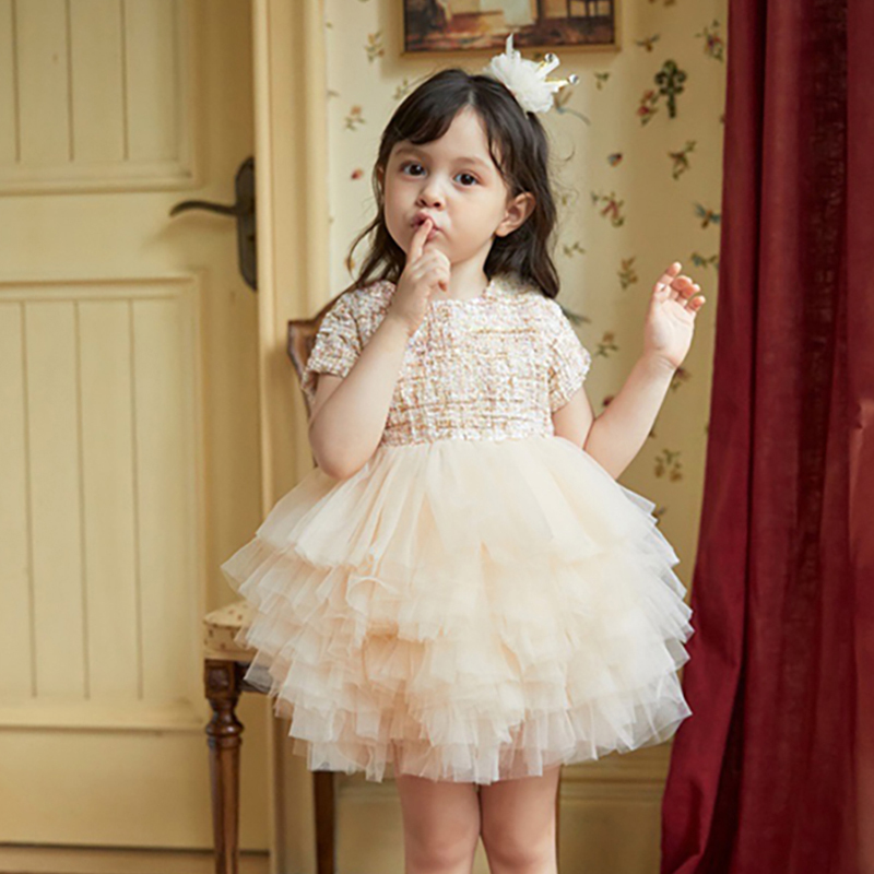 [Archive Sale] Mesh Folds Short Sleeve Midi Dresses - image 2