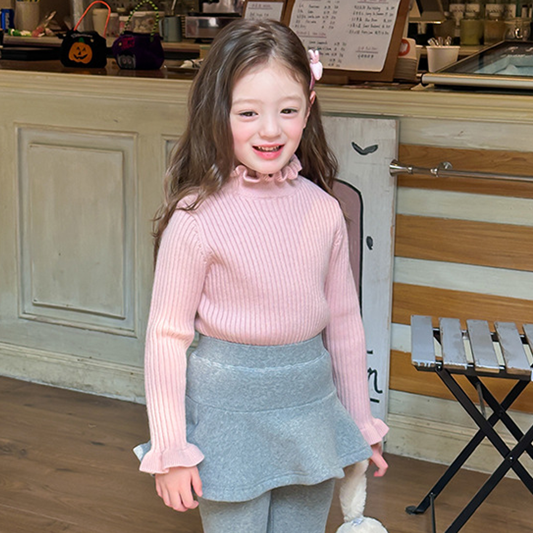 Acrylic Long Sleeve Regular Tops - Pink - 12-13Y - image 21