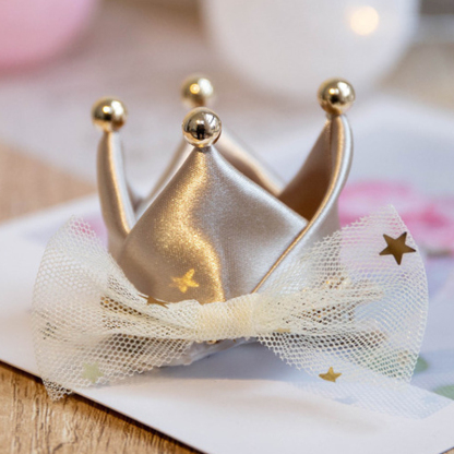 Color-block With Sequins Barrette - Champagne Clip - image 3