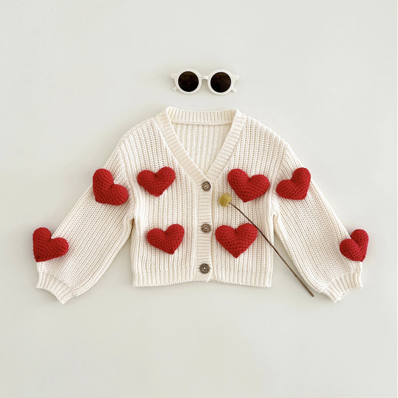 Knitwear Heart Long Sleeve Regular Outerwear - image 2