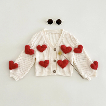 Knitwear Heart Long Sleeve Regular Outerwear - image 2