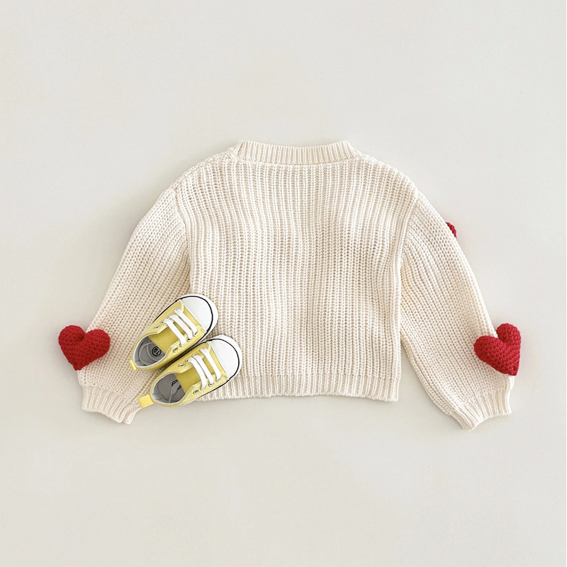 Knitwear Heart Long Sleeve Regular Outerwear - image 11