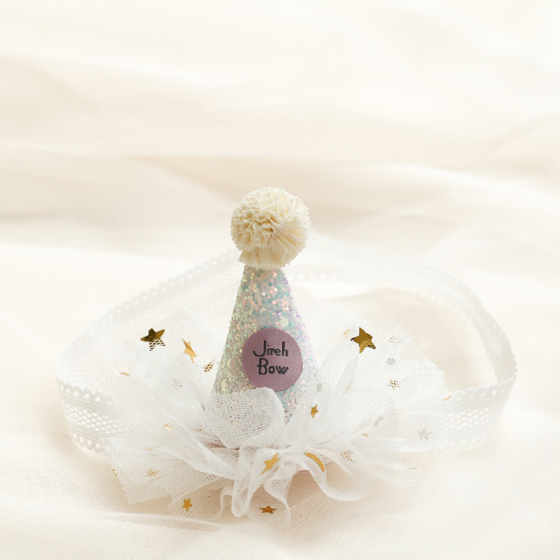 Color-block With Sequins Hairband - Headband - White - image 6
