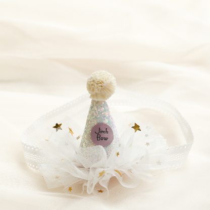 Color-block With Sequins Hairband - Headband - White - image 6