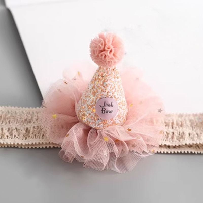 Color-block With Sequins Hairband - Headband - Pink - image 2