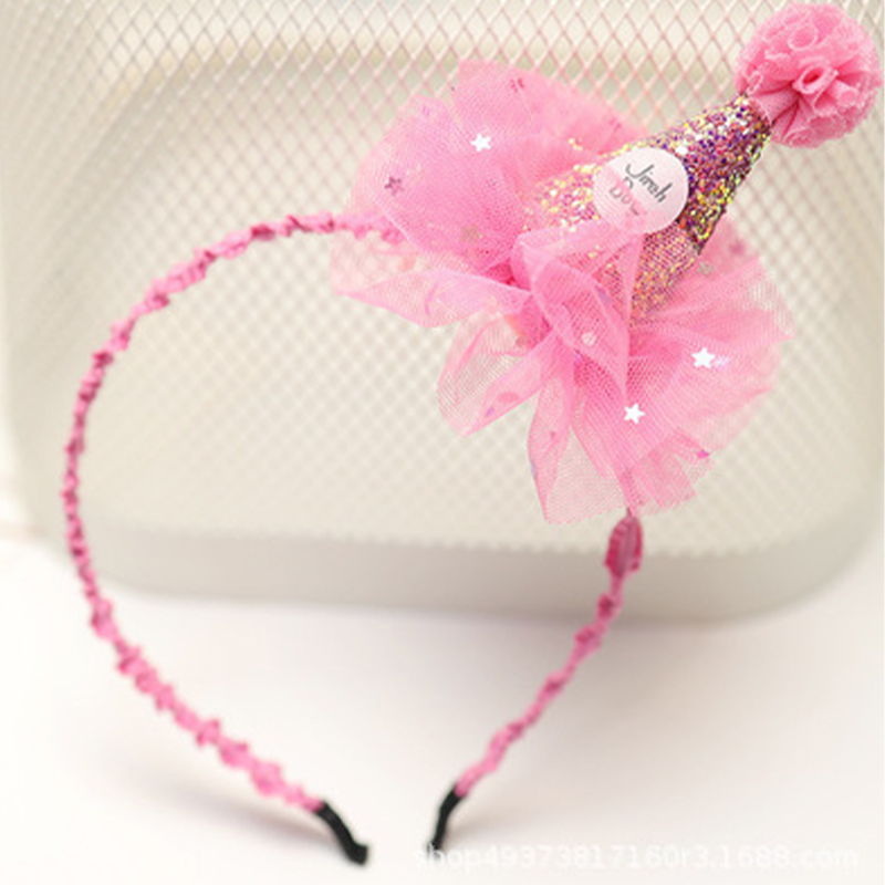 Color-block With Sequins Hairband - Hairband - Rosy Red - image 14