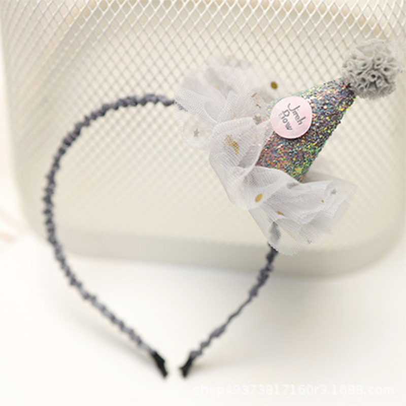 Color-block With Sequins Hairband - Hairband - Grey - image 11