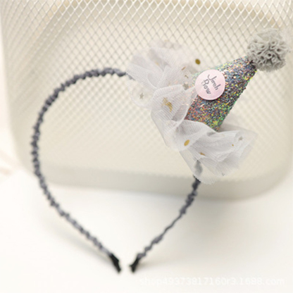 Color-block With Sequins Hairband - Hairband - Grey - image 11