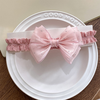 Solid With Bow Hairband - Hairband - Pink - image 2