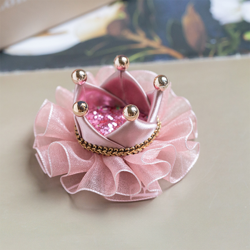 Color-block With Sequins Barrette - Barrette - Pink - image 7