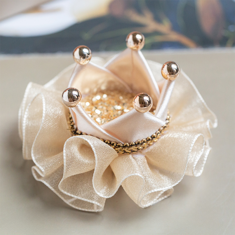 Color-block With Sequins Barrette - Barrette - Golden - image 5
