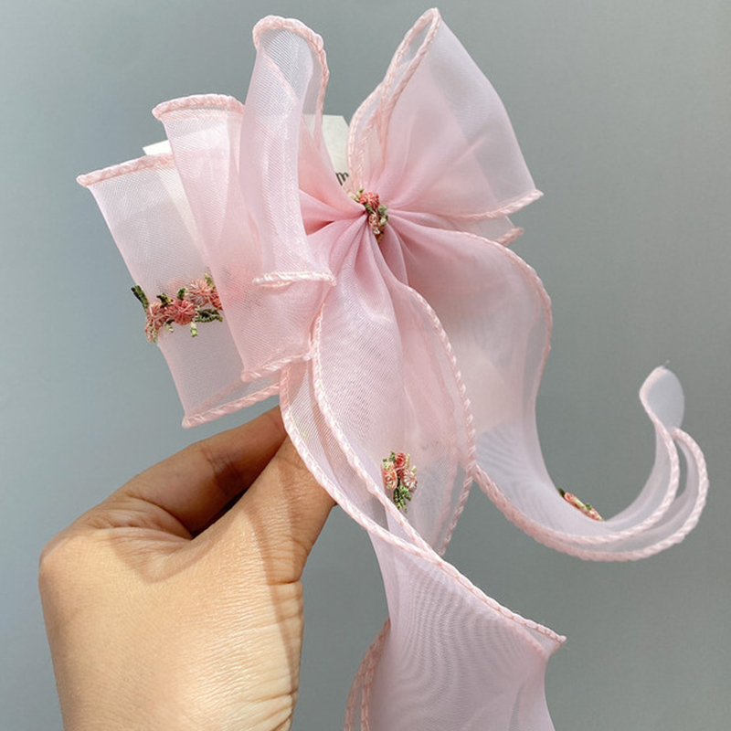 Solid With Bow Barrette - image 2