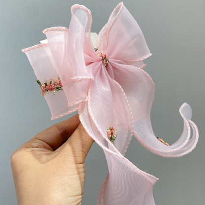 Solid With Bow Barrette - image 2