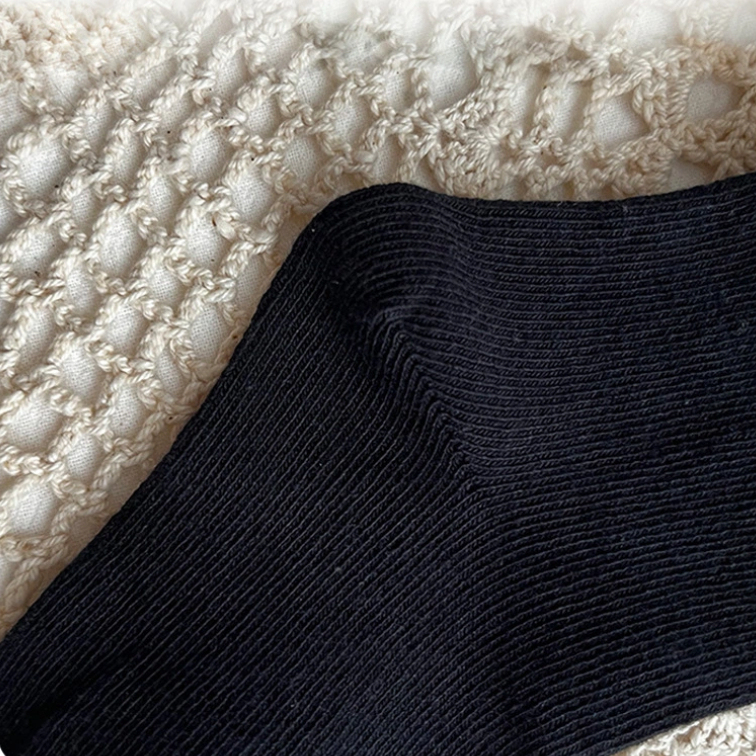 100% Cotton Solid With Bow Socks - image 4
