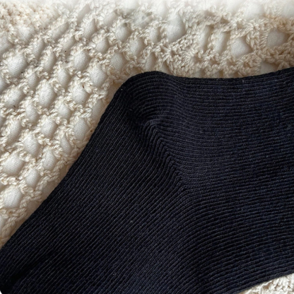 100% Cotton Solid With Bow Socks - image 4