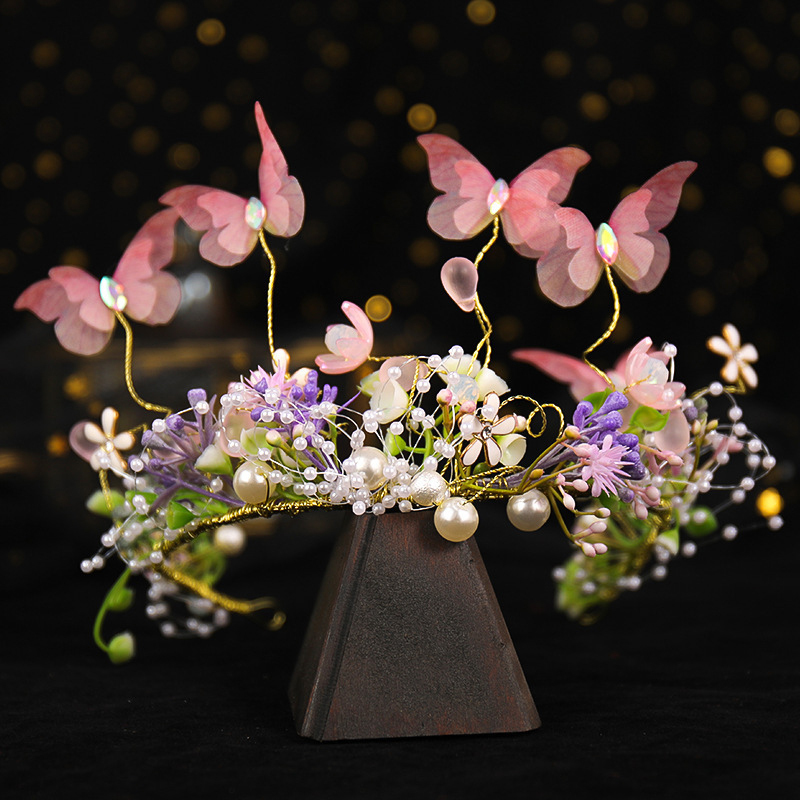 Floral With Flower Applique Hairband - Pink - image 6