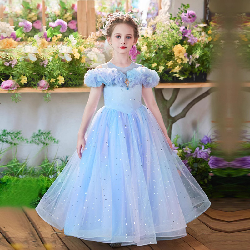 Mesh Fluffy Sleeveless Maxi Dresses - image 2