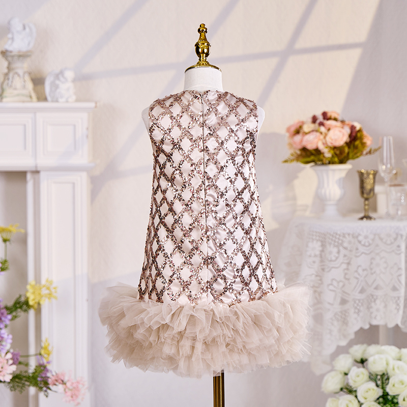 Sequins Bow Folds Sleeveless Midi Dresses - image 6