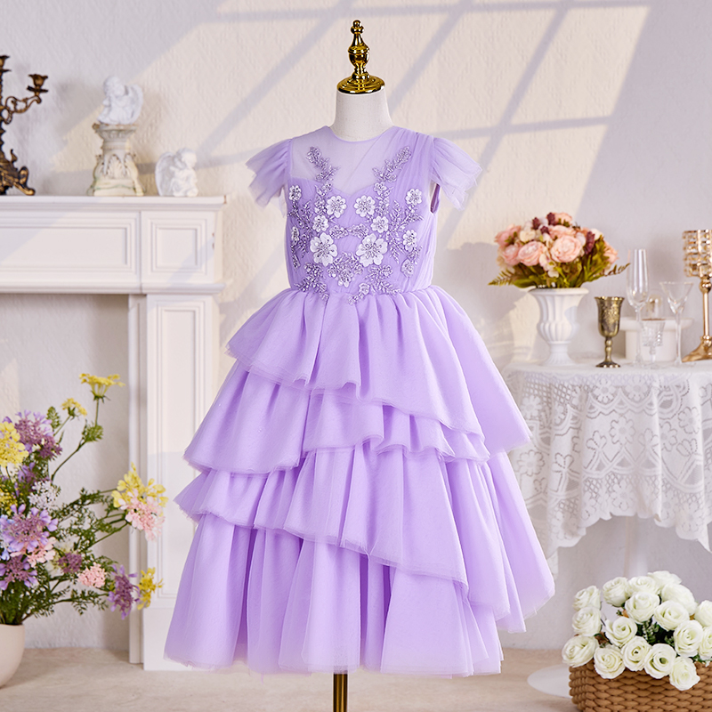 Mesh Folds Rosette Sleeveless Maxi Dresses - image 2