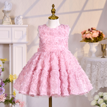 Chiffon Bow Sleeveless Mid-long Dresses - image 4