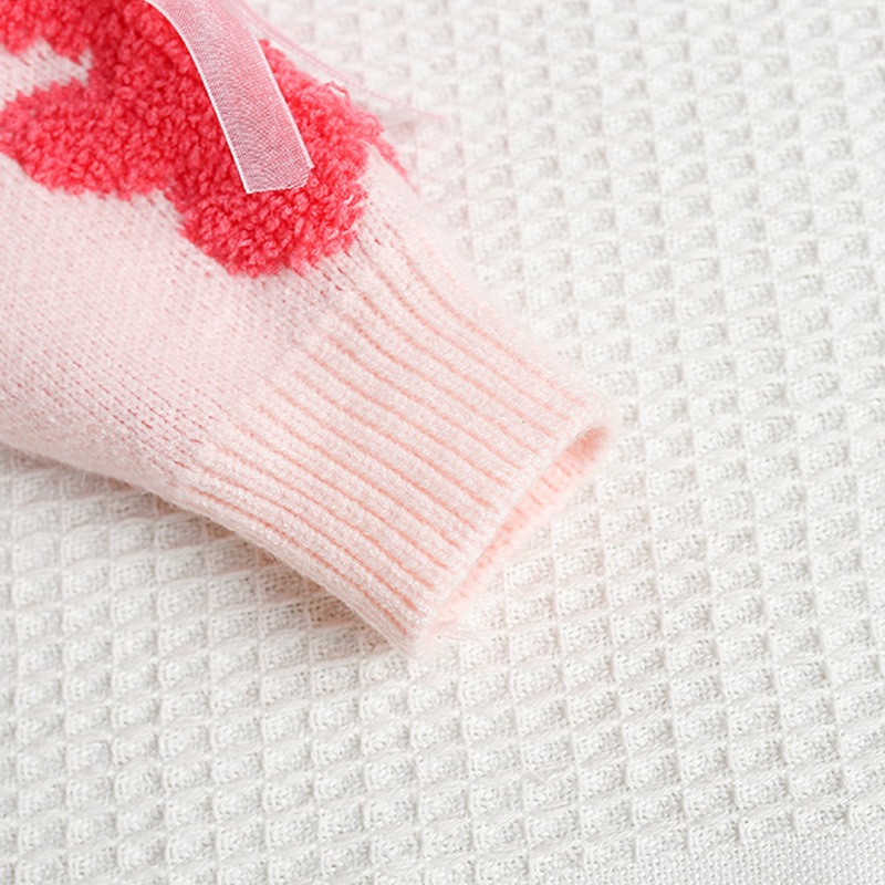 Acrylic Little Bear Bow Long Sleeves Midi Two-piece Set - image 23