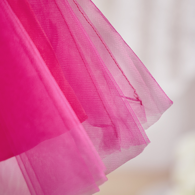 Mesh Bow Short Sleeves Midi Dresses - image 6