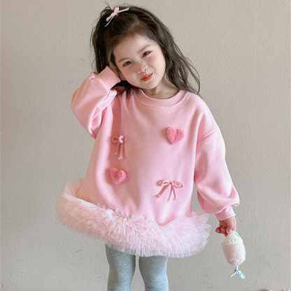 Fleece Pendant Long Sleeves Midi Two-piece Set - image 5