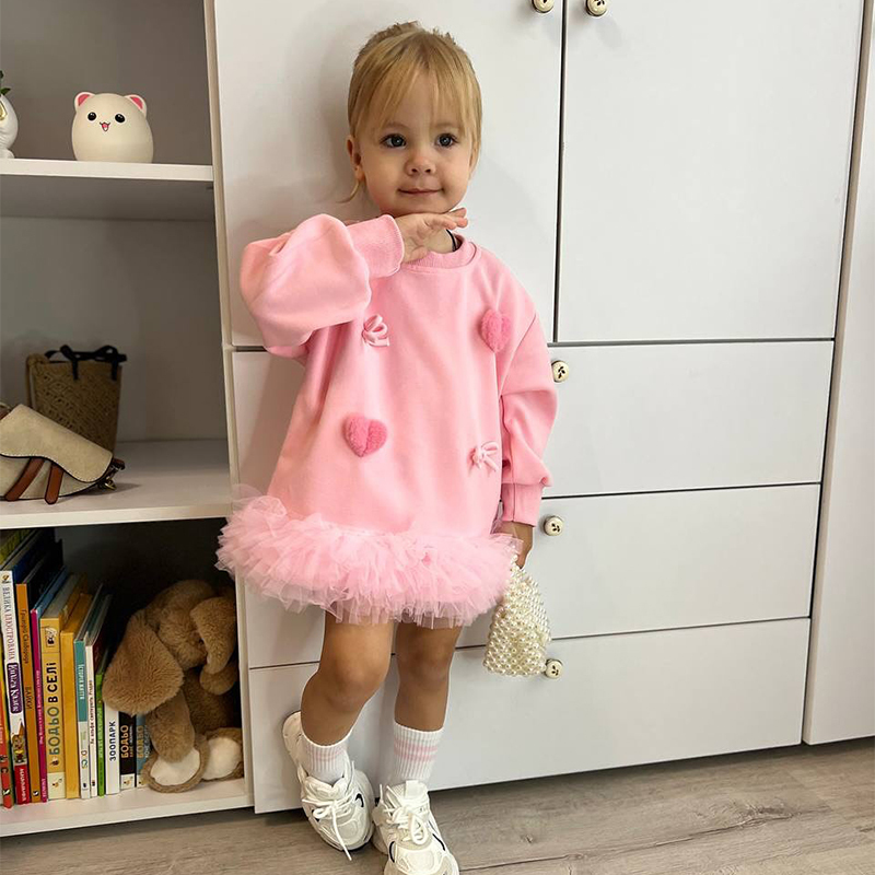 Fleece Pendant Long Sleeves Midi Two-piece Set - image 3