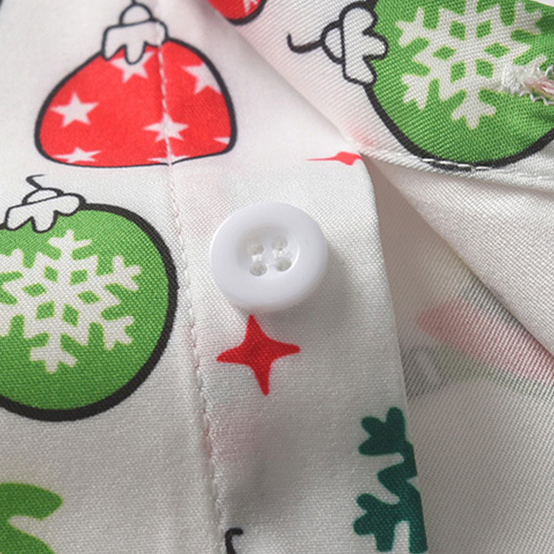 [Archive Sale] Chemical Fiber Blend Christmas Printing Long Sleeve Regular Dresses Two-piece Set - image 9