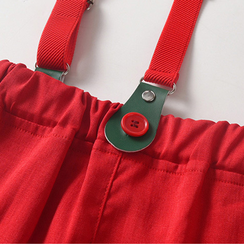 [Archive Sale] Chemical Fiber Blend Christmas Printing Long Sleeve Regular Dresses Two-piece Set - image 12