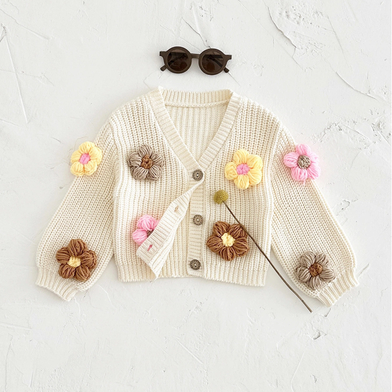 100% Cotton Flora Rosette Long Sleeve Regular Outerwear - image 2
