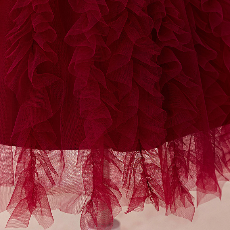 [Archive Sale] Mesh Folds Sequins Sleeveless Mid-long Dresses - image 6