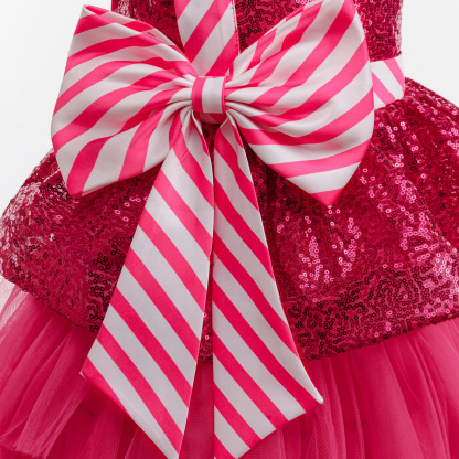 [Archive Sale] Mesh Folds Sequins Sleeveless Mid-long Dresses - image 7