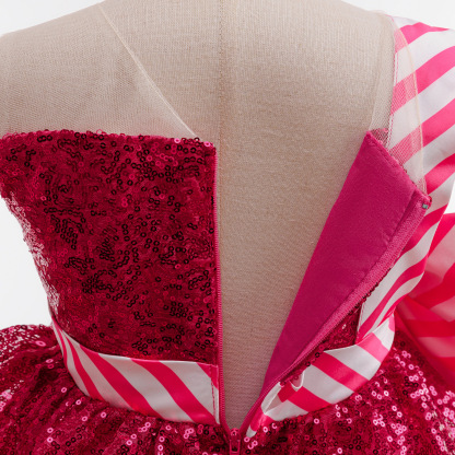 [Archive Sale] Mesh Folds Sequins Sleeveless Mid-long Dresses - image 6