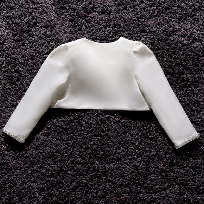 [Archive Sale] Satin Sequins Long Sleeve Regular Crop Outerwear - image 5